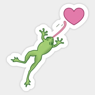 frog love Sticker